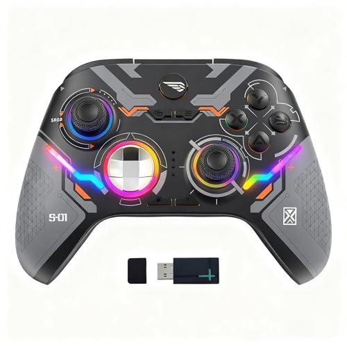 Controle Xbox Sem Fio Universal - Compatível com Xbox Series S, Xbox Series X, Xbox One e PC,Gatilhos Lineares, Botões Traseiros Programáveis, Vibração Intensa, Bateria 1000mAh com até 15 Horas